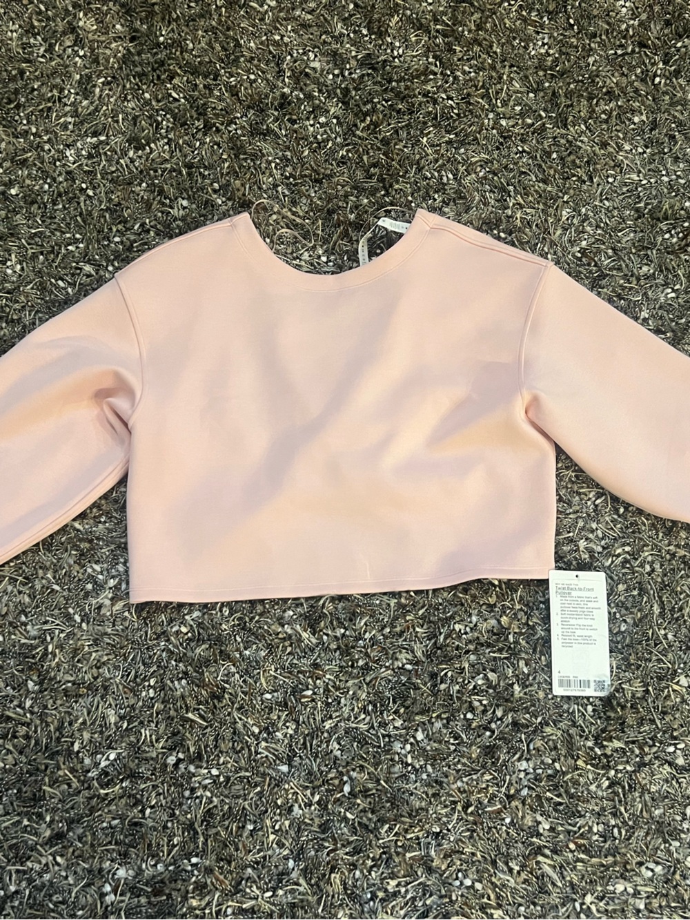 Lululemon Twist Back-to-Front Pullover Pink Size 4 NWT